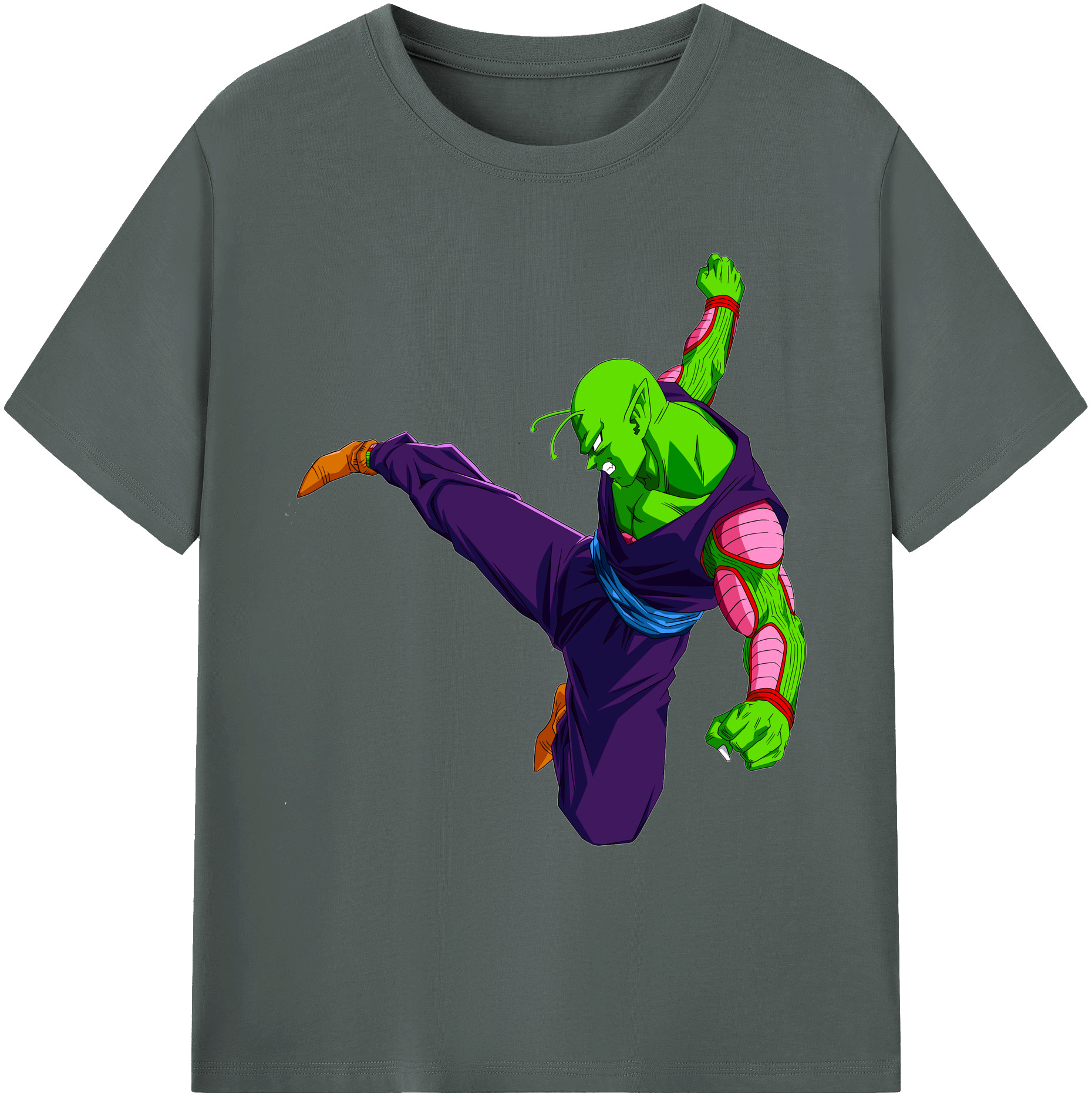 （画像用） ドラゴンボール ピッコロ DRAGON BALL Piccolo 綿100％ メンズ半袖Tシャツ｜肌触りやわらか＆通気性